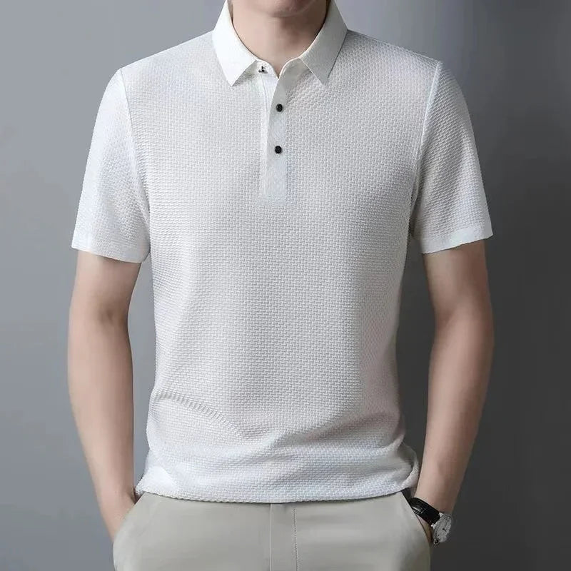 Camisa Polo Fresh Seda Gelo