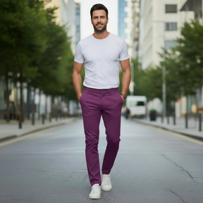 Kit 5 Calças Masculina De Sarja Retrô Premium - Pague 3 Leve 5