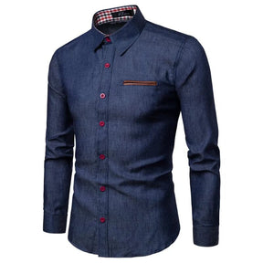 Camisa Social Jeans Slim -falcane