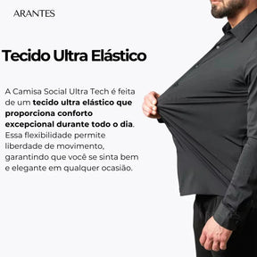 COMPRE 1 LEVE 2 | Camisa Social Ultra Elastech Anti amassados
