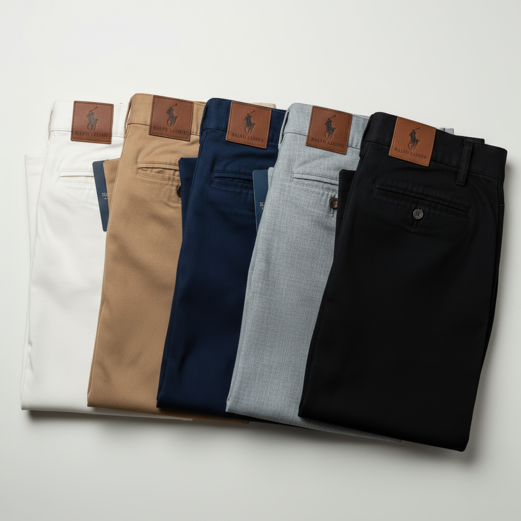 Kit 5 Calças Masculina De Sarja Retrô Premium - Pague 3 Leve 5